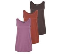 Yours 3 Pack Curve Chocolate & Rust Orange Core Vest Tops - Women's - Plus Size Curve