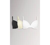 Yours Women's 3 Pack Moulded Underwired T-Shirt Bras | Size: 46E