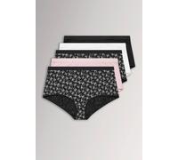Yours 5 Pack Curve & Pink Bow Print Full Briefs - Women's - Plus Size Curve