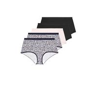 Yours 5 Pack Curve Blue Leopard Print Full Briefs - Women's - Plus Size Curve