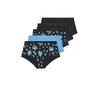 Yours 5 Pack Curve Floral Full Briefs - Women's - Plus Size Curve Black