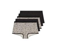 Yours 5 Pack Curve Natural Brown Animal Print Shorts - Women's - Plus Size Curve