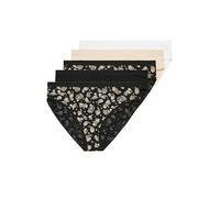 Yours 5 Pack Curve Natural Paisley Print Briefs - Women's - Plus Size Curve Brown