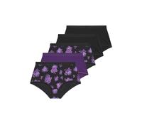 Yours 5 Pack Curve Floral Full Briefs - Women's - Plus Size Curve Purple