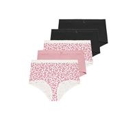 Yourset 5 Pack Curve & Black Floral Full Briefs - Women's - Plus Size Curve