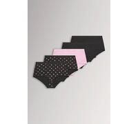 Yours Women's 5 Pack Heart Print Full Briefs | Size: 18/20