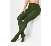Yours 90 Denier Microfibre Premium Tights In Green Green 28-32