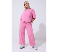 Yours Acid Wash Joggers In Pink Pink 16