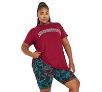 Yours Active Curve Abstract Print Stretch Shorts - Women's - Plus Size Curve