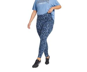 Yours Active Curve Leopard Leggings - Women's - Plus Size Curve Blue