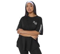 Yours Active Curve 'The Motivation Club' T-Shirt - Women's - Plus Size Curve Black