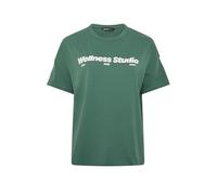 Yours Active Curve 'Wellness Studio' T-Shirt - Women's - Plus Size Curve Green