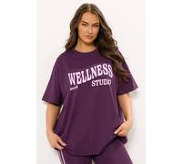 Yours Active 'wellness Studio' Top In Purple Purple 26-28
