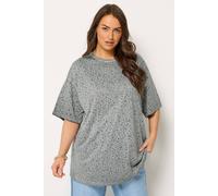 Yours Animal Burnout T-Shirt In Grey Grey 20