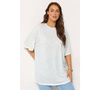 Yours Animal Burnout T-Shirt In White White