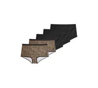 Yours Animal High Waisted Shorts In Natural Natural