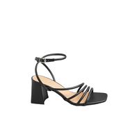 Yours - Aysmmetric Strappy Block Heels In Standard Fit - Women's
