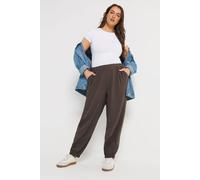 Yours Balloon Trousers In Chocolate Chocolate