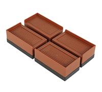 Your's Bath 4 PackBed Risers Heavy Duty Adjustable Furniture Risers Stackable Desk Lifts Leg Extenders with Anti Slip Pad for Table Couch Sofa Chair Bed Frame Feet Accessories Supports Up to 1102 lbs