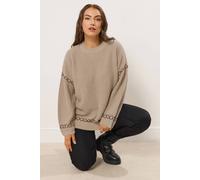 Yours Blanket Stitch Jumper In Natural Natural 30-32
