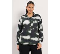 Yours Blur Print Shirt In Black Black