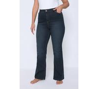 Yours Curve Dark Indigo Bootcut Stretch Isla Jeans - Women's - Plus Size Curve