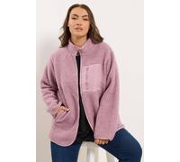 Yours Curve Pocket Teddy Fleece Jacket - Women's - Plus Size Curve