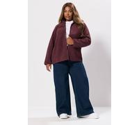 Yours Curve Red Hooded Pocket Fleece Jacket - Women's - Plus Size Curve