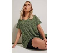 Yours Curve Green Broderie Anglaise Top - Women's - Plus Size Curve