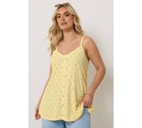 Yours Curve Broderie Anglasie Peplum Top - Women's - Plus Size Curve