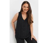 Yours Curve Broderie Anglaise Waistcoat - Women's - Plus Size Curve Black