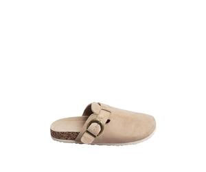 Yours - Brown Faux Suede Clogs in Extra Wide Eee Fit - Women's