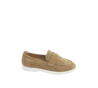 Yours - Brown Faux Suede Loafers in Extra Wide Eee Fit - Women's