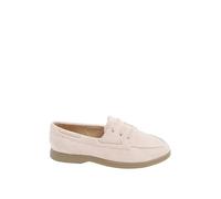 Yours - Brown Faux Suede Loafers in Extra Wide Eee Fit - Women's