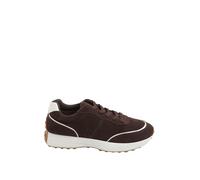 Yours - Brown Faux Suede Runner Trainers in Extra Wide Eee Fit - Women's