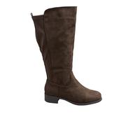 Yours - Faux Suede Stretch Knee High Boots In Wide E Fit & Extra Wide Eee Fit - Women's