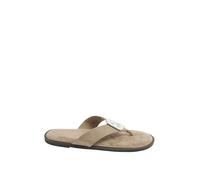 Yours - Brown Hammered Disk Sandals In Extra Wide Eee Fit - Women's