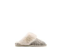 Yours - Brown Leopard Print Mule Slippers - Women's - Plus Size Curve