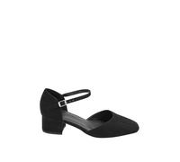 Yours - Brown Square Toe Block Heels In Wide E & Extra Wide Eee Fit - Women's
