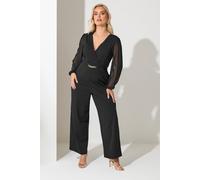 Yours Buckle Detail Jumpsuit In Black Black 16