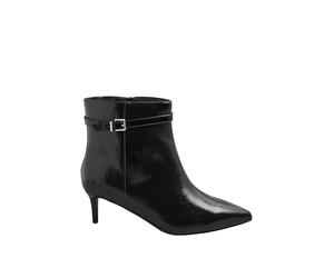 Yours - Buckle Pointed Toe Kitten Heel Boots In Extra Wide Eee Fit - Women's