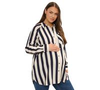 Yours Bump It Up Maternity Curve Blue Stripe Shirt - Women's - Plus Size Curve