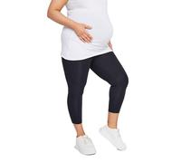 Yours Bump It Up Maternity Curve Stretch Cropped Leggings - Women's - Plus Size Curve Black