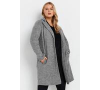 Yours Curve Marl Button Front Midi Jacket - Women's - Plus Size Curve
