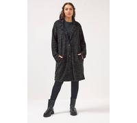 Yours Button Through Jacket In Black Black 18