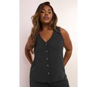 Yours Curve Black Waistcoat - Women's - Plus Size Curve