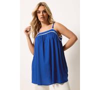 Yours Curve Blue Cami Swing Vest Top - Women's - Plus Size Curve