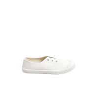 Yours - Canvas Slip On Trainers in Wide E Fit - Women's Cream