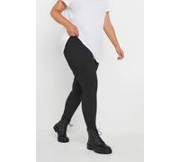 Yours Cargo Leggings In Black Black 34-36