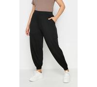 Yours Curve Cargo Pocket Harem Joggers - Women's - Plus Size Curve Black